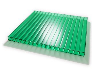 Сотовый поликарбонат цвет Зеленый 6 мм